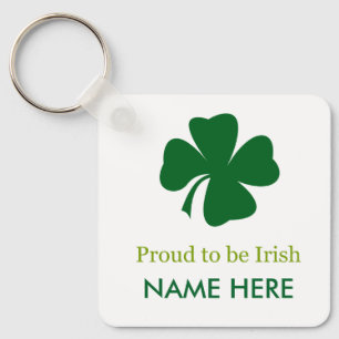 Stolz, irischer Shamrock zu sein Schlüsselanhänger