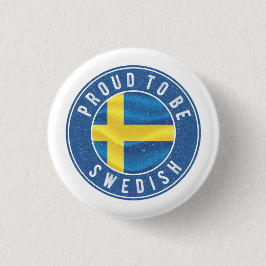 Stolz ist der schwedische T - Shirt Trucker Hat Button