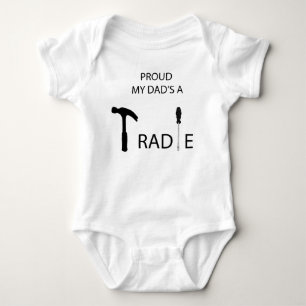 Stolz ist mein Vater ein Tradie Baby Strampler