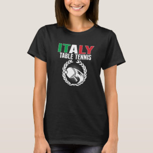 Stolz Italien Tischtennis Italienische Pingpong-Un T-Shirt