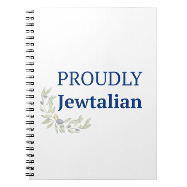 Stolz Jewtalian Journal | Jüdisches italienisches  Notizblock (Vorderseite)