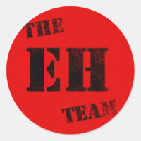 Stolz Kanadier EH Team Black Briefmarke auf Red
