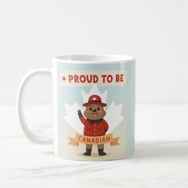 Stolz, Kanadier zu sein Karte Kaffeetasse (Links)