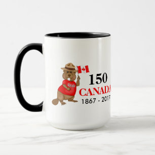 Stolz kanadischer Biber 150 Jahrestag Tasse