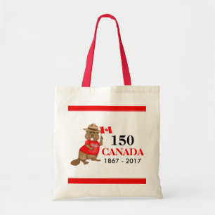 Stolz kanadischer Biber 150 Jahrestag Tragetasche