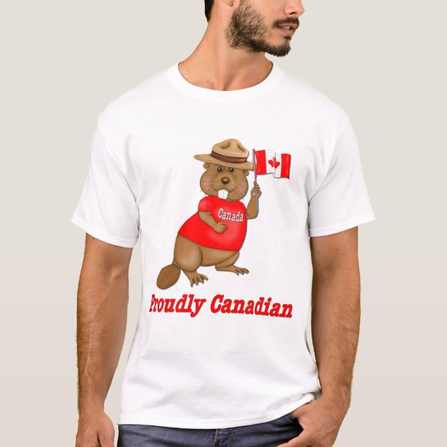 Stolz kanadischer Biber T-Shirt (Vorderseite)