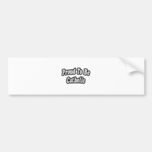 Stolz, katholisch zu sein autoaufkleber