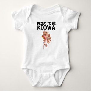 Stolz, Kiowa Ureinwohner-Baby-Bodysuit zu sein Baby Strampler