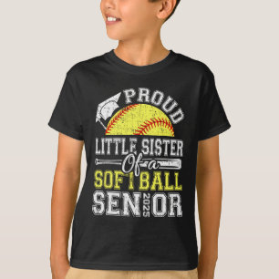 Stolz kleine Schwester eines 2025 Senior Softll Gr T-Shirt