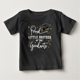Stolz kleiner Bruder des Absolvent   Schwarz Baby T-shirt