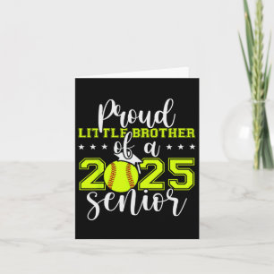 Stolz kleiner Bruder eines 2025 Senior Softll Grad Karte