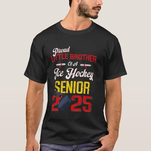 Stolz kleiner Bruder eines Eishockeyschlägers Seni T-Shirt (Vorderseite)