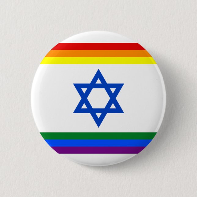 Stolz-Knopf Israels LGBT Button (Vorderseite)