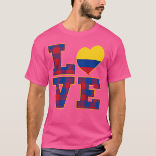 Stolz, Kolumbianer I Liebe Kolumbien Flag Herz G T-Shirt