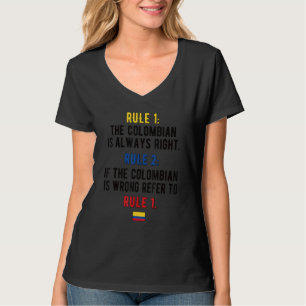 Stolz Kolumbien regiert Flagge Kolumbien kolumbian T-Shirt