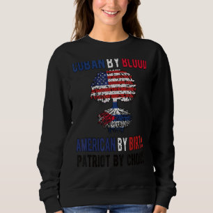 Stolz kubanische amerikanische Flagge Kuba USA Sweatshirt