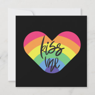 Stolz, küss mich. Liebe ist fair. Karte