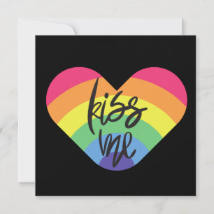 Stolz, küss mich. Liebe ist fair. Karte