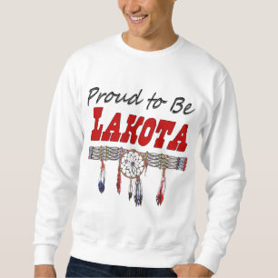 Stolz, Lakota Erwachsen-Sweatshirt zu sein Sweatshirt