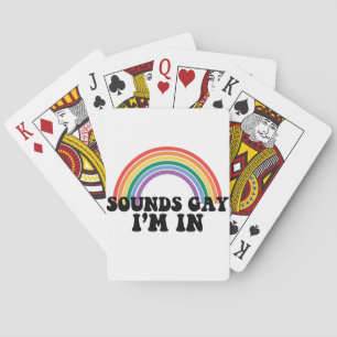 Stolz LGBT klingt schwul, ich bin im schwulen Rege Spielkarten