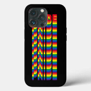 Stolz lgbt lgbtq que Gay Flag Muster schwarz iPhone 13 Pro Hülle