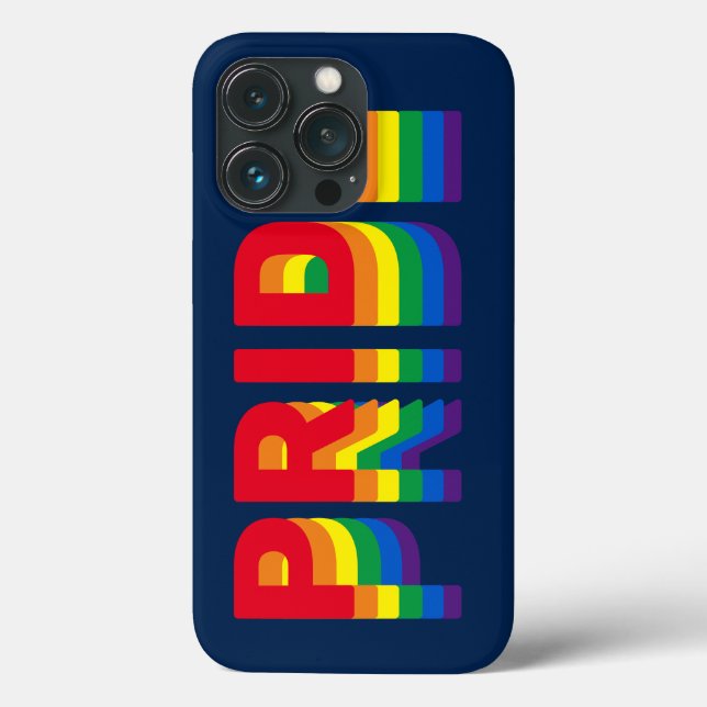 Stolz lgbt lgbtq que Gay Regenbogen Retro Marine b Case-Mate iPhone Hülle (Rückseite)