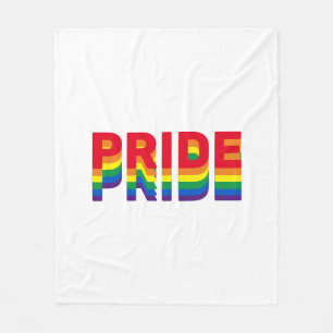 Stolz lgbt lgbtq queere schwule Regenbogen Retro-F Fleecedecke