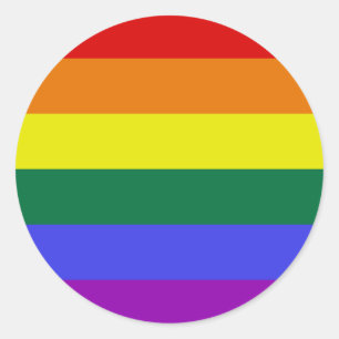 Stolz LGBT Rainbow Runder Aufkleber