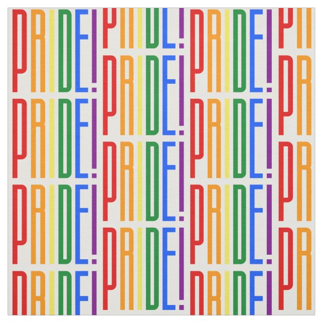 Stolz! LGBT-Regenbogenfarben-Logo Stoff (Muster)