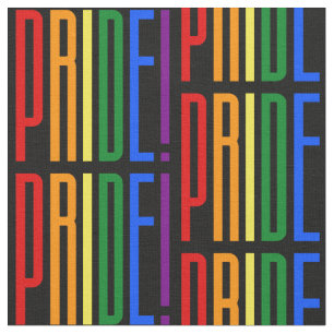 Stolz! LGBT-Regenbogenfarben-Logo Stoff