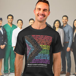Stolz LGBT Vielfalt Regenbogen Wortwolke Benutzerd T-Shirt