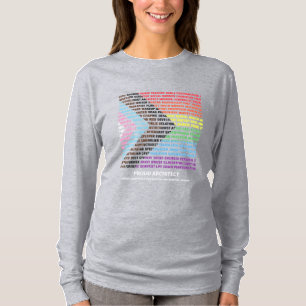 Stolz LGBT Vielfalt Regenbogen Wortwolke Benutzerd T-Shirt