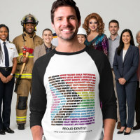 Stolz LGBT Vielfalt Regenbogen Wortwolke Raglan