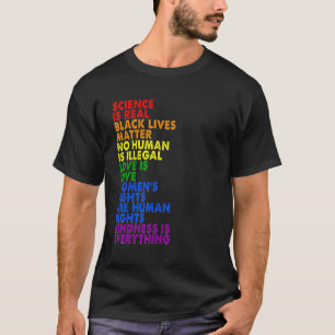 Stolz LGBT Wissenschaft Ist Real BLM Liebe Ist Li T-Shirt