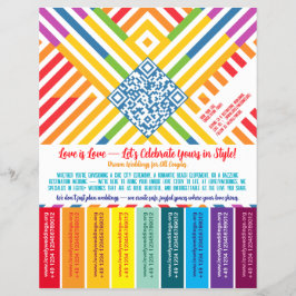 Stolz LGBTQ+ Abreißflyer Flyer