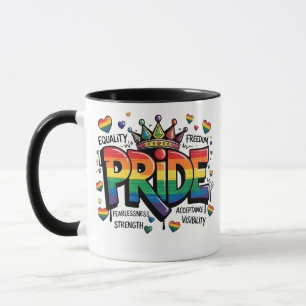 Stolz LGBTQ Akzeptanz LGBT 4. Juli Flagge USA Tasse
