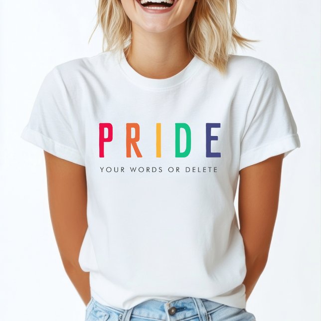 Stolz | LGBTQ Gay Modern Rainbow T-Shirt (Von Creator hochgeladen)