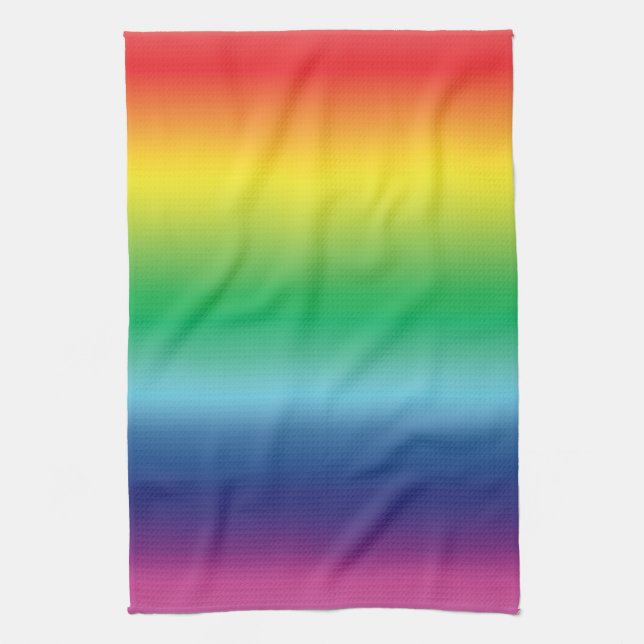 Stolz lgbtq Lgbt Regenbogenfarben Muster Gay Flag Geschirrtuch (Vertikal)