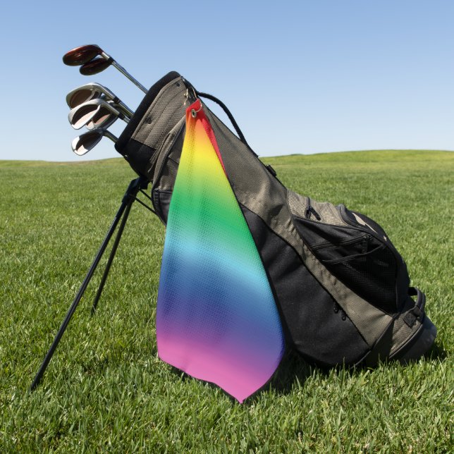 Stolz lgbtq Lgbt Regenbogenfarben Muster Golfhandtuch (Gras)