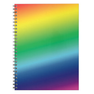 Stolz lgbtq lgbt Regenbogenfarbenmuster Spirale Notizblock