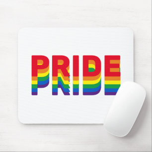 Stolz lgbtq quee Gay Regenbogen-Retrofarben Mousepad