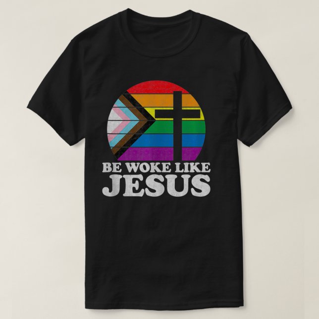 Stolz Liberaldemokrat wie Jesus Christia Geweckt w T-Shirt (Design vorne)