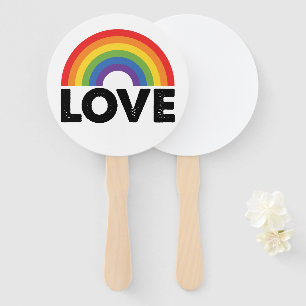 Stolz Liebe ist Liebe Gay Gleichheit Regenbogen LG Fächer