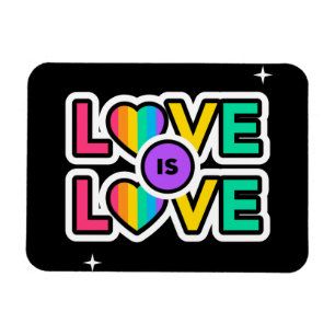 Stolz. Liebe ist Liebe. Gay Rainbow Farben Magnet