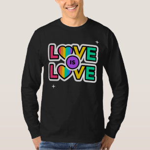 Stolz. Liebe ist Liebe. Gay Rainbow Farben T-Shirt