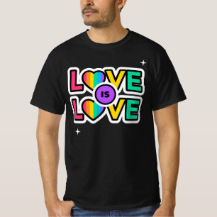Stolz. Liebe ist Liebe. Gay Rainbow Farben T-Shirt