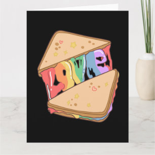 Stolz. Liebe ist Liebe. Niedliche Liebe. Regenboge Karte