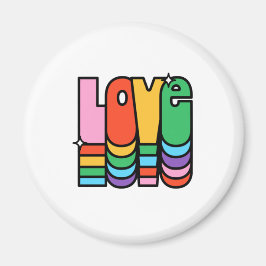 Stolz-Liebe Regenbogenfarbe. Liebe ist Liebe. Magnet