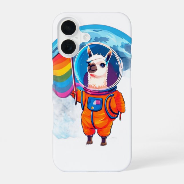 Stolz-Llama iPhone 16 Hülle (Rückseite)