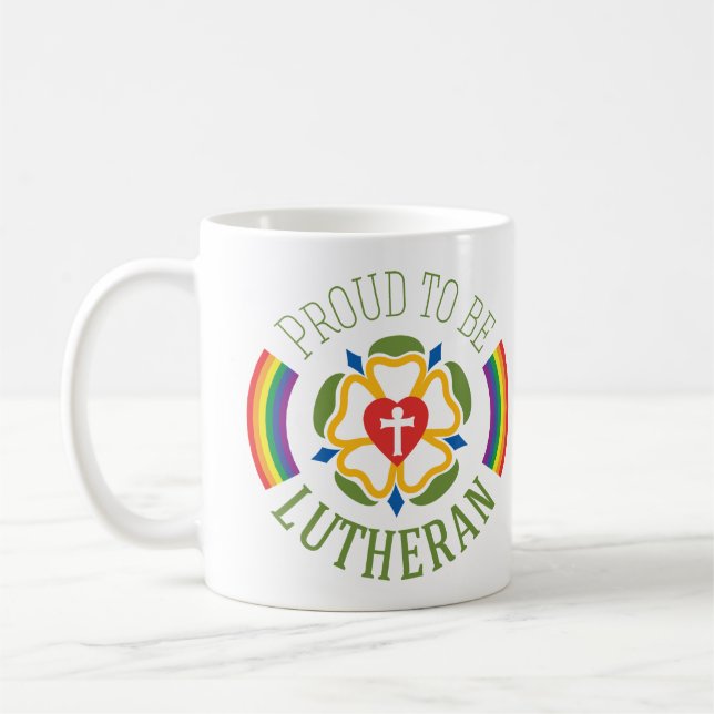 Stolz, lutherische Tasse zu sein - Weiß (Links)